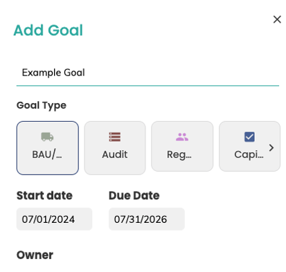 Choosing a Goal Template