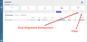 Goal Deck Filter - Alignment