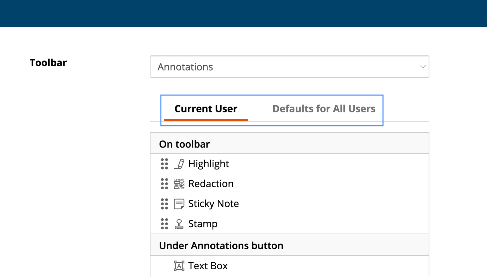 Customizing The Toolbar Icons